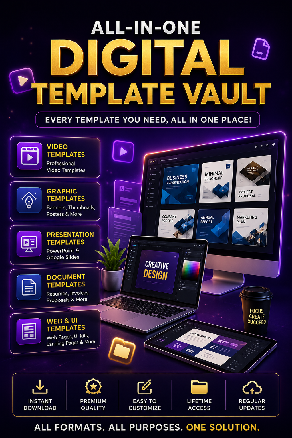 Digital template resource library