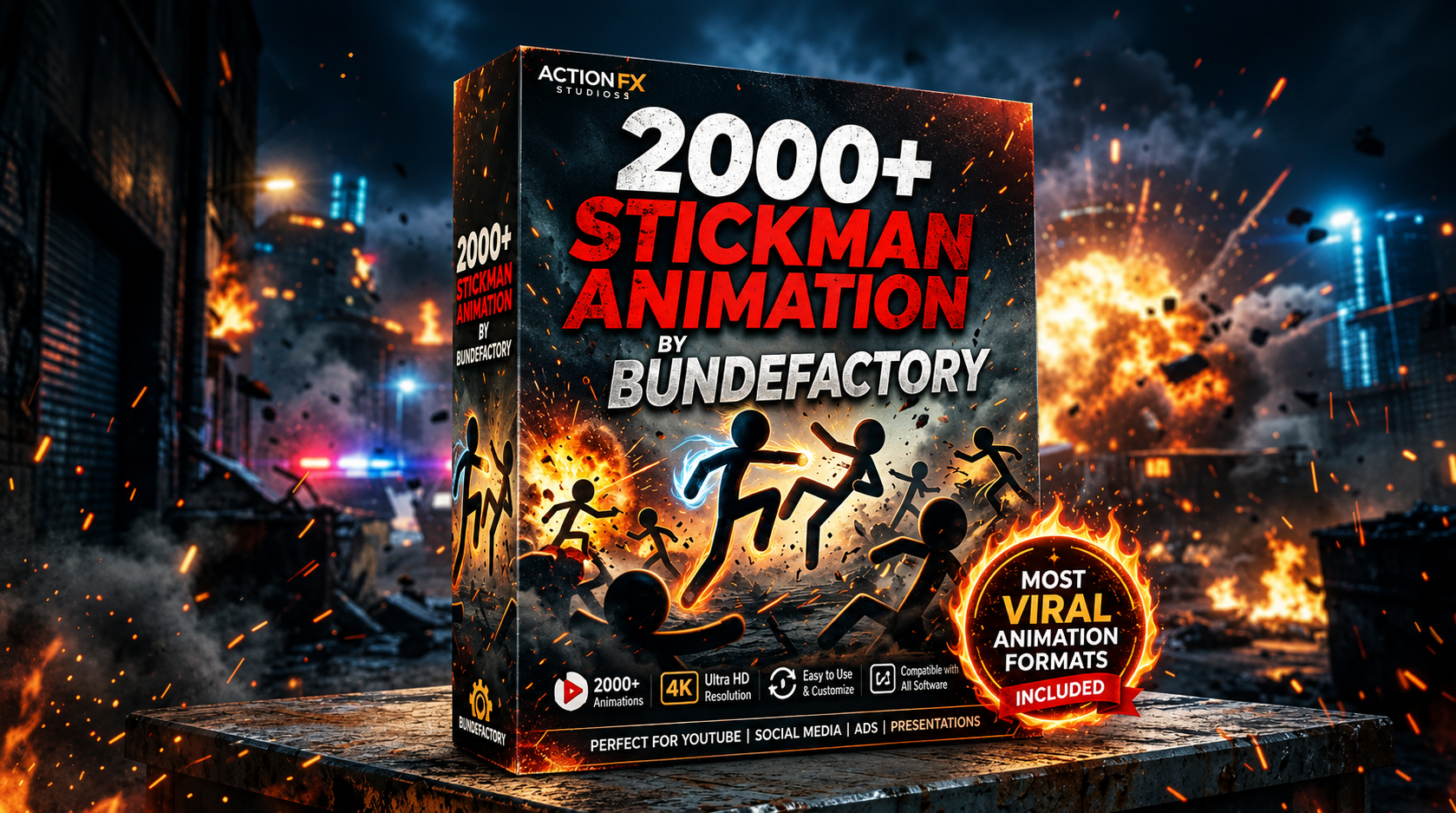 Stickman Animation Video Assets Bundle (2,000+ Videos)
