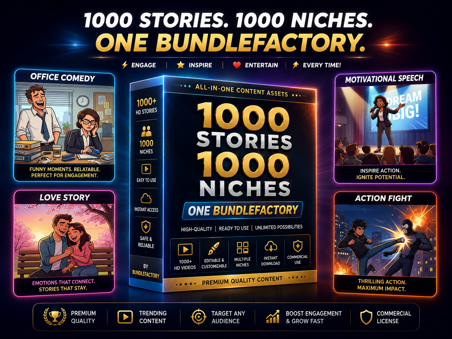 2D Animation Bundle (1,000+ Videos)