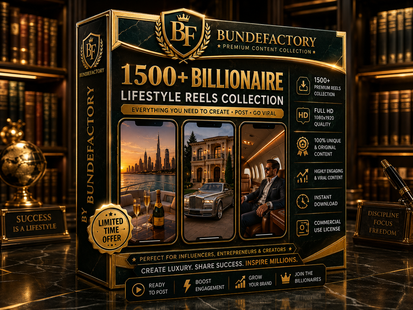 Billionaires Lifestyle Video Assets Bundle (1500+ Videos)