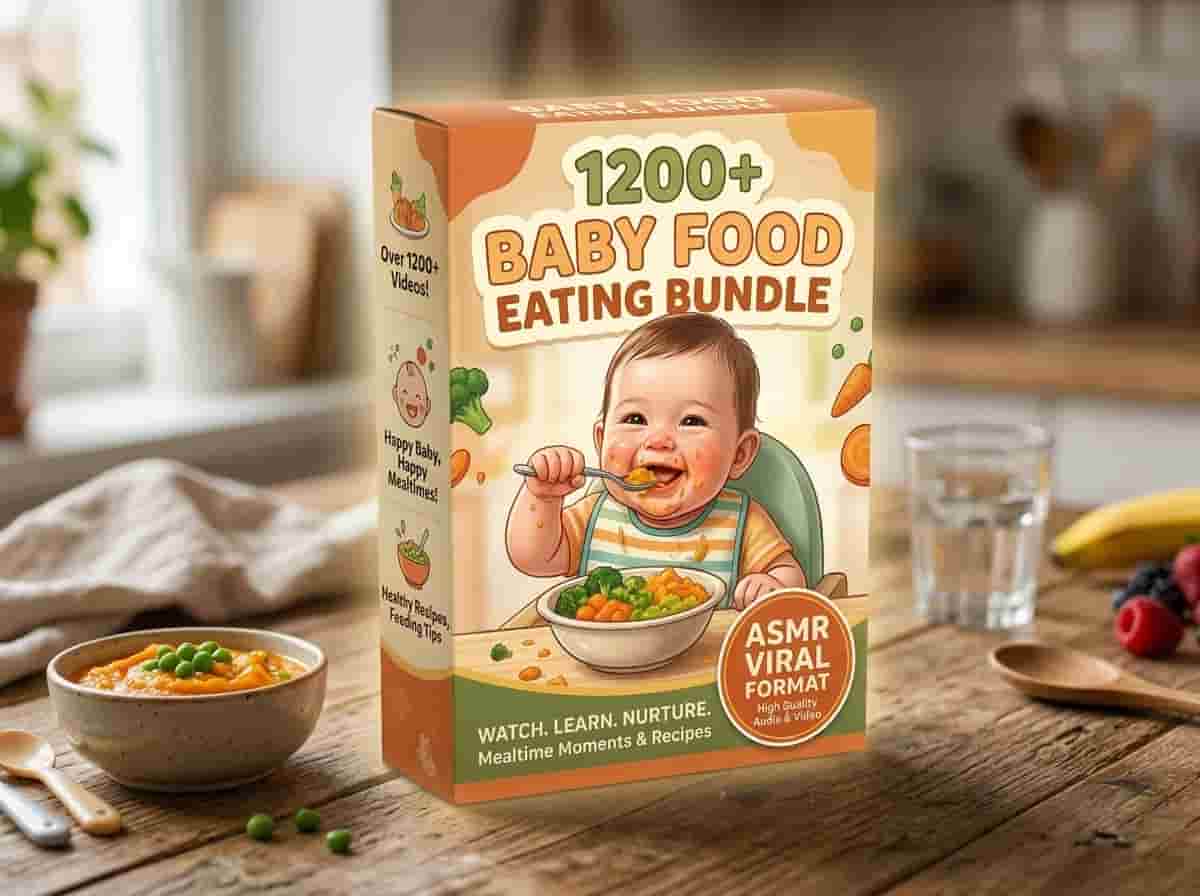 Baby Food Eating Bundle (250+ Videos)