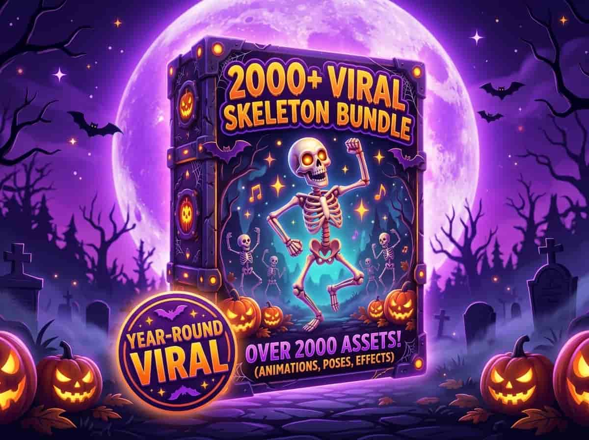 Skeleton Video Templates (2,000+ Videos)